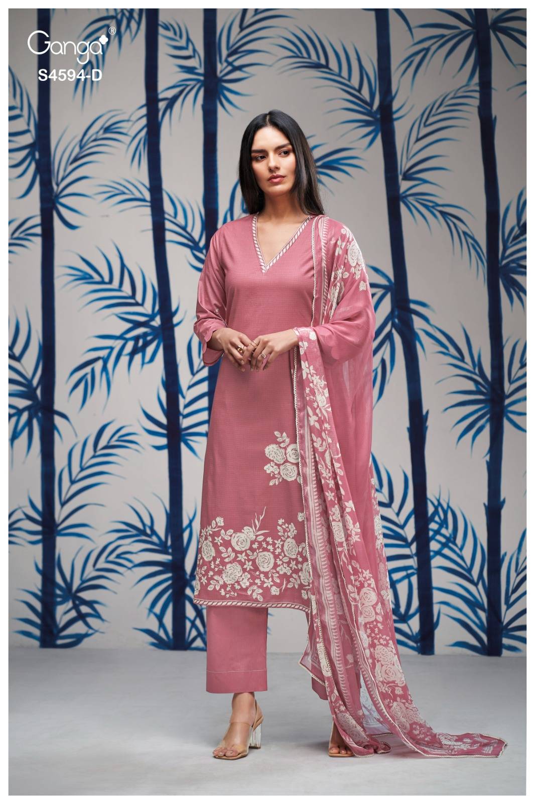 DHYARA 4594 Series By GANGA FASHION Stylish Beautiful Colourful COTTON Dresses At Wholesale Price
